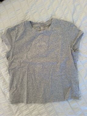 lululemon athletica Heather Gray Short Sleeve Crew Tee Large